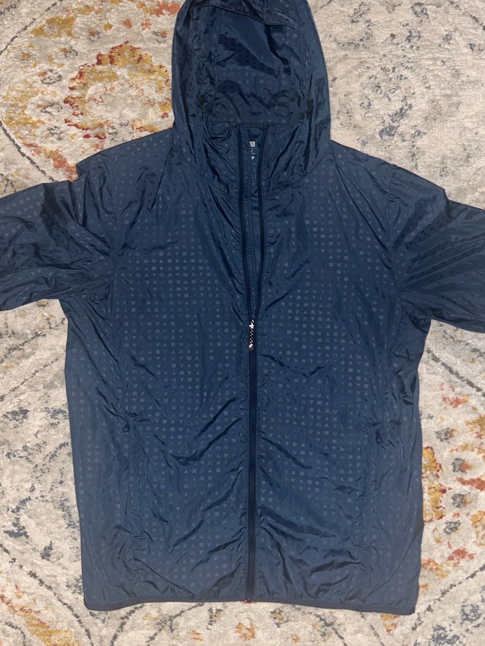 Uniqlo Men's Disney Blue Hooded Windbreaker